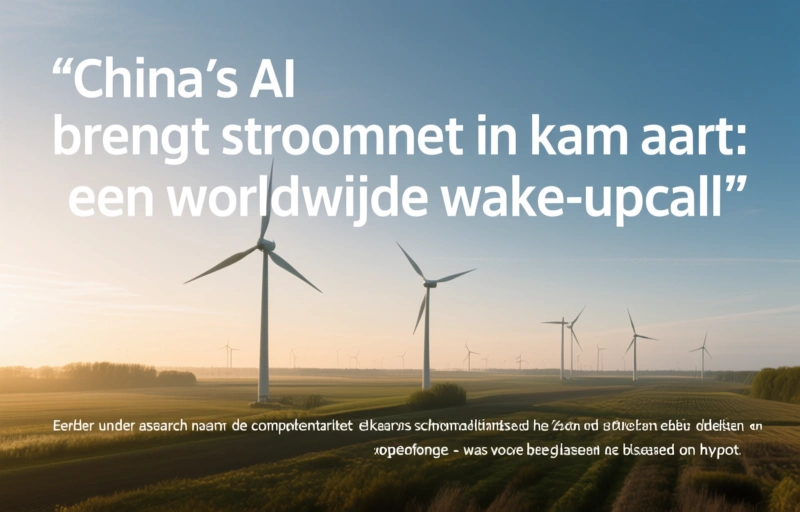 Visuele weergave van China's AI brengt stroomnet in kaart