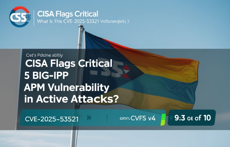 Visual representation of CISA Flags Critical F5 BIG-IP APM Vulnerability in Active Attacks