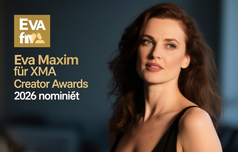 Visuelle Darstellung von Eva Maxim für XMA Creator Awards 2026 nominiert