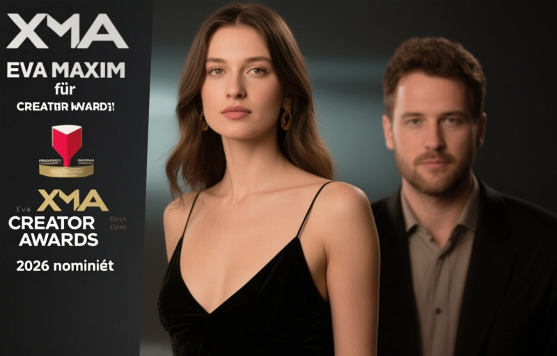 Visuelle Darstellung von Eva Maxim für XMA Creator Awards 2026 nominiert