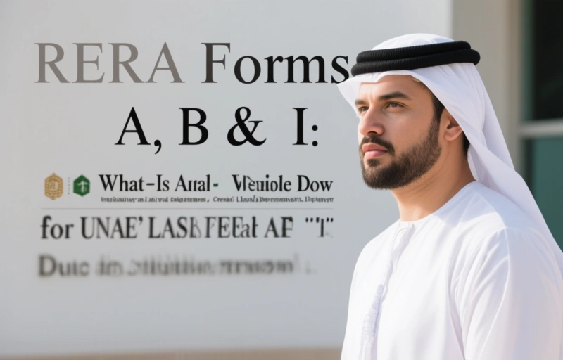 Visual representation of RERA Forms A, B & I