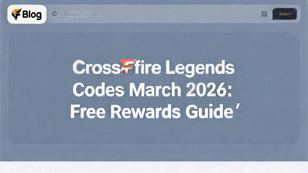 Crossfire Legends Codes March 2026: Free Rewards Guide