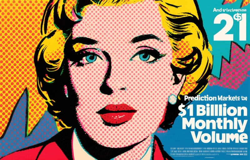 Prediction Markets Surge to $21 Billion Monthly Volume