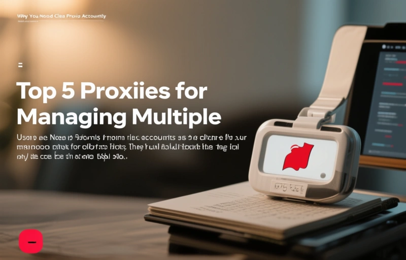 Visual representation of Top 5 Proxies for Managing Multiple Accounts Safely