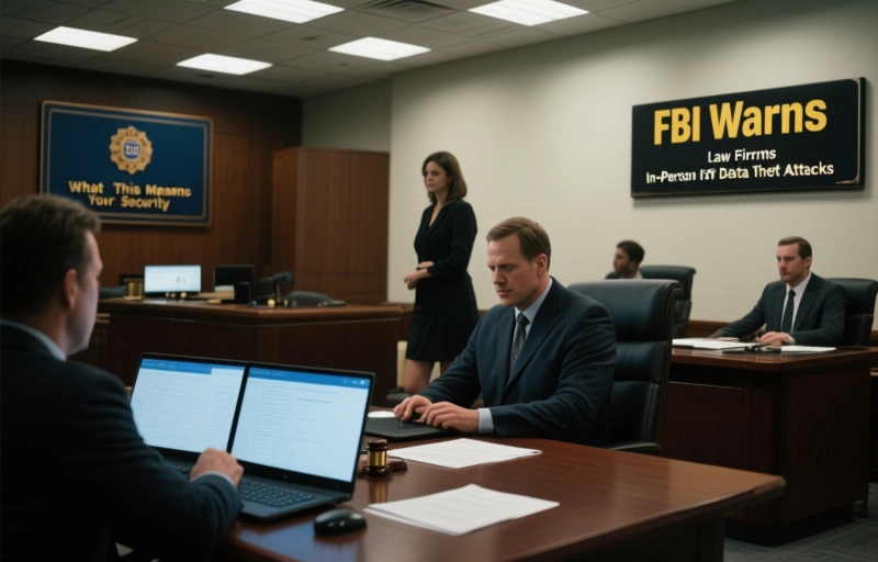 Visual representation of FBI Warns Law Firms of In-Person Data Theft Attacks