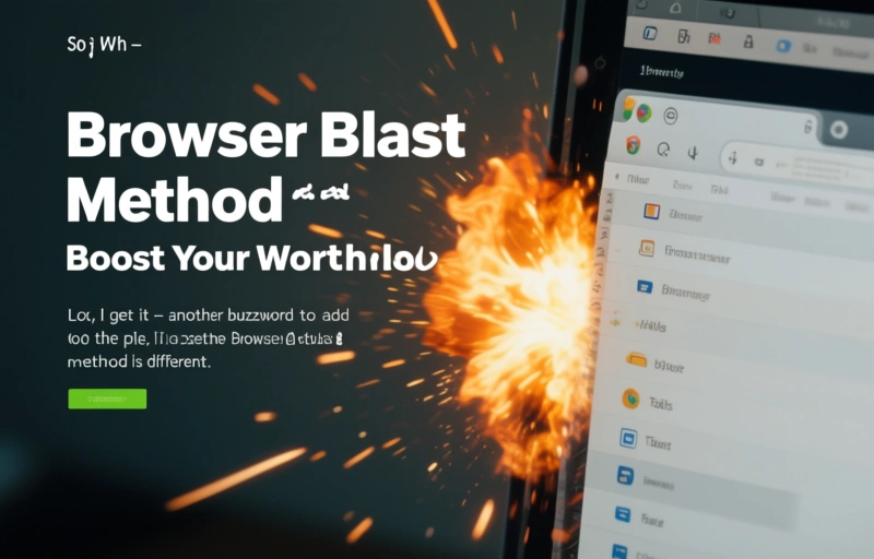Visual representation of Browser Blast Method and Tool