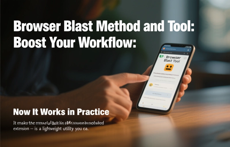 Visual representation of Browser Blast Method and Tool