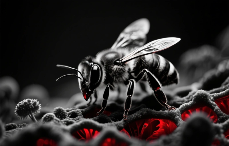 Visual representation of Yeast Turns Bumble Bees Into Nectar Robbers