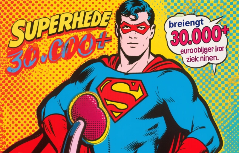 Superheldenactie brengt 30.000+ euro bijeen voor zieke nieren
