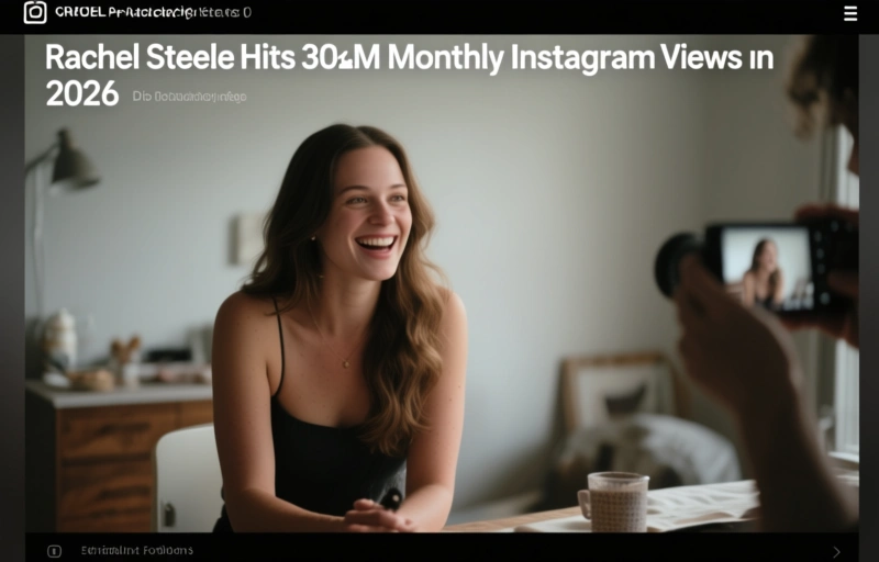 Rachel Steele Hits 30M Monthly Instagram Views in 2026
