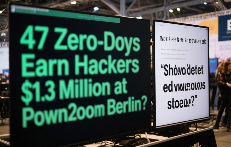 Visual representation of 47 Zero-Days Earn Hackers $1.3 Million at Pwn2Own Berlin