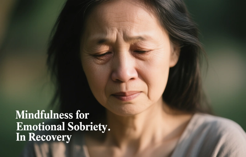 Visual representation of Mindfulness for Emotional Sobriety in Recovery