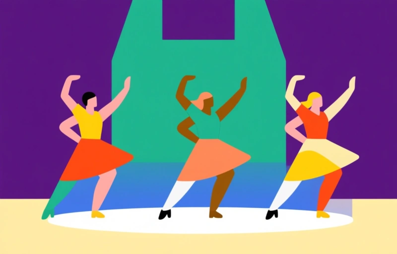Visual representation of Yvonne Rainer's Trio A