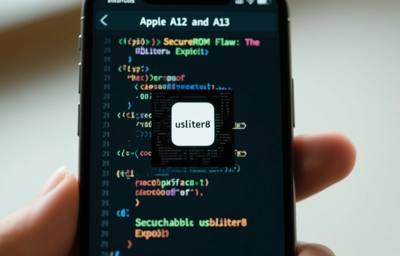 Visual representation of Apple A12 and A13 SecureROM Flaw