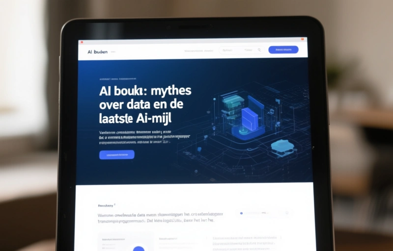 Visuele weergave van AI website bouwen