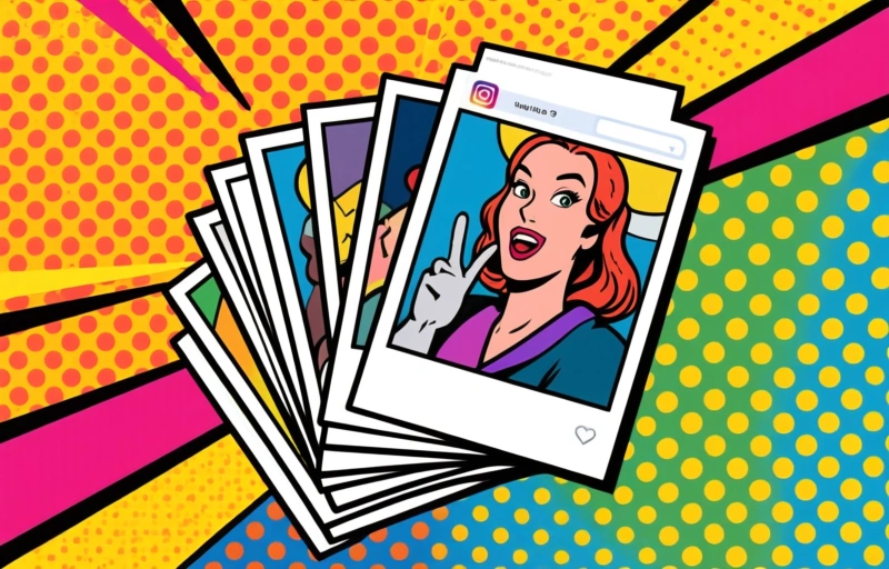 Visuele weergave van Instagram Instants