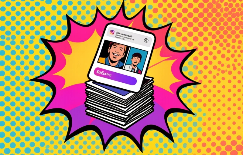 Visuele weergave van Instagram Instants