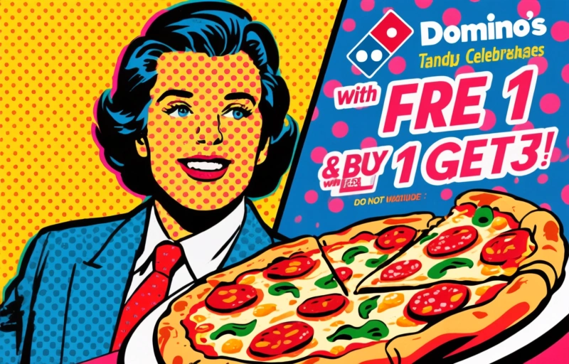 Domino's Taiwan Celebrates with Free Pizza & Buy 1 Get 3 Deals
