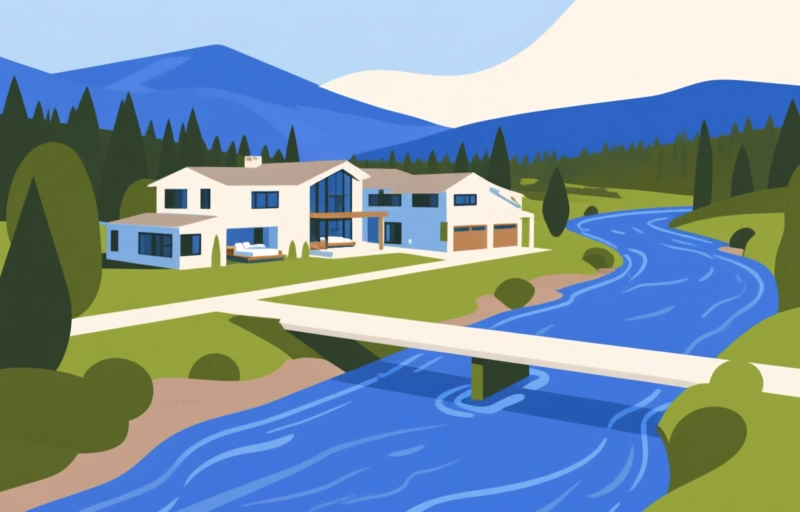Bend Riverfront Estate: 25 Ft from Deschutes