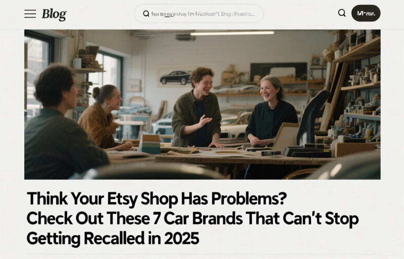 Think Your Etsy Shop Has Problems? Check Out These 7 Car Brands That Can't Stop Getting Recalled in 2025