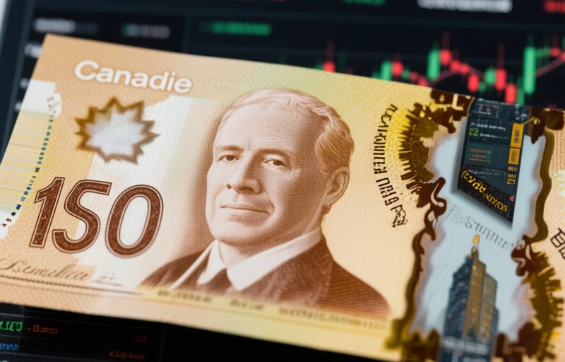 Visual representation of Canadian Dollar Faces Resistance
