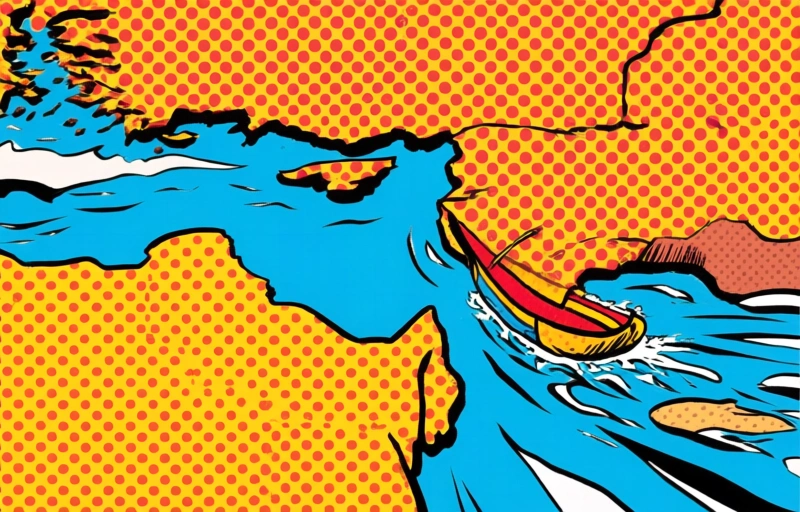 Visuele weergave van Meer schepen door Straat van Hormuz dankzij VS