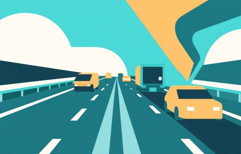 Brand bij snelweg veroorzaakt verkeersvertraging