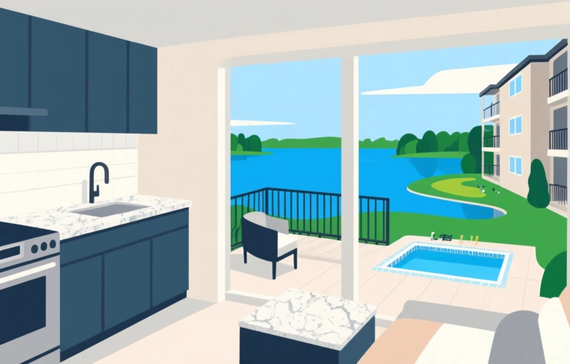 12871 Briarlake Drive #103: Elegant Condo with Lake Views in Eastpointe
