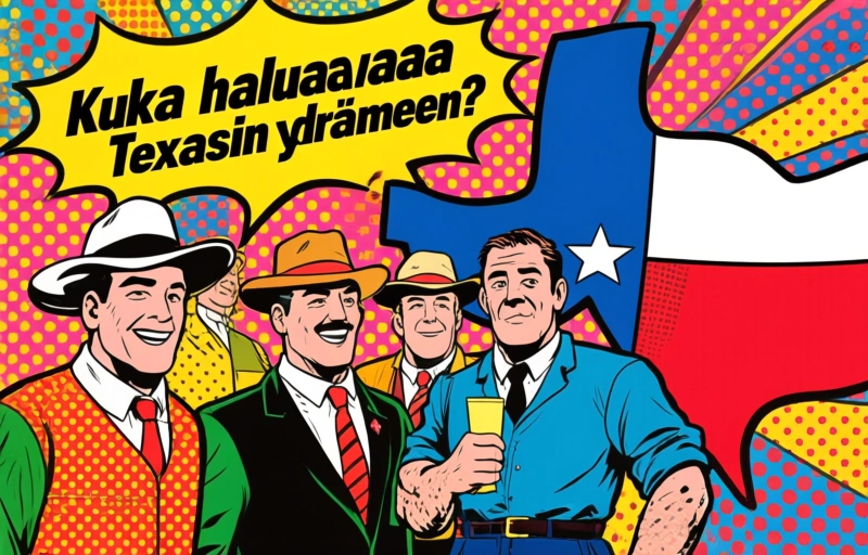 Visuaalinen esitys aiheesta Kolme ryhmää ajaa Las Vegas -tyylistä kasinoa Pohjois-Texasiin