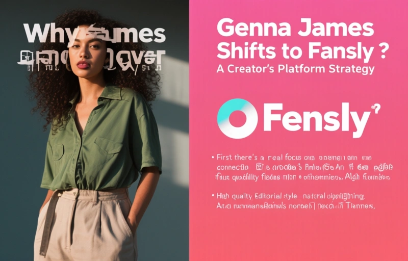 Visual representation of Genna James Shifts to Fansly