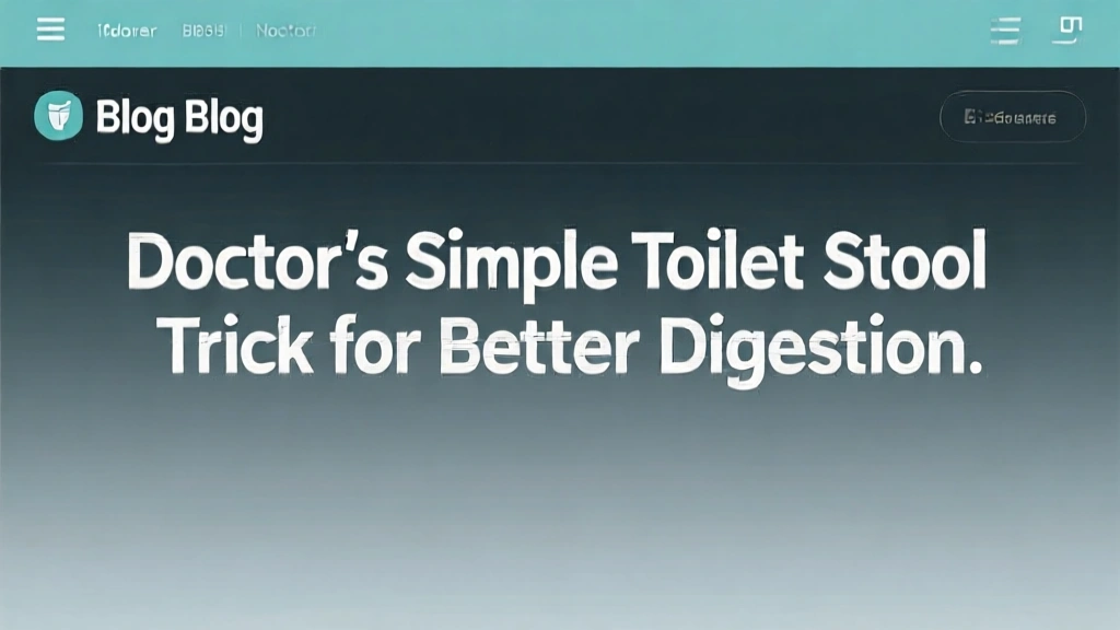 Doctor's Simple Toilet Stool Trick for Better Digestion