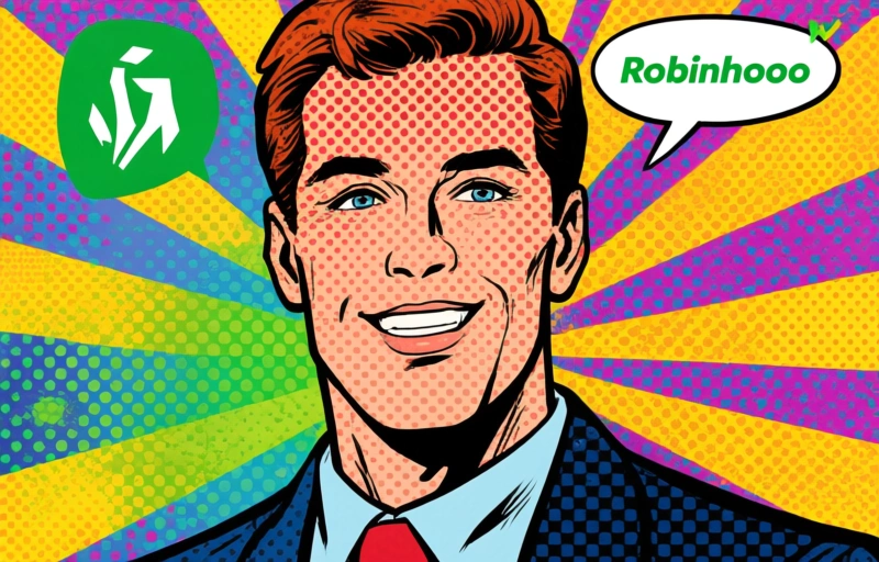 Visuele weergave van AI-beleggen met Robinhood