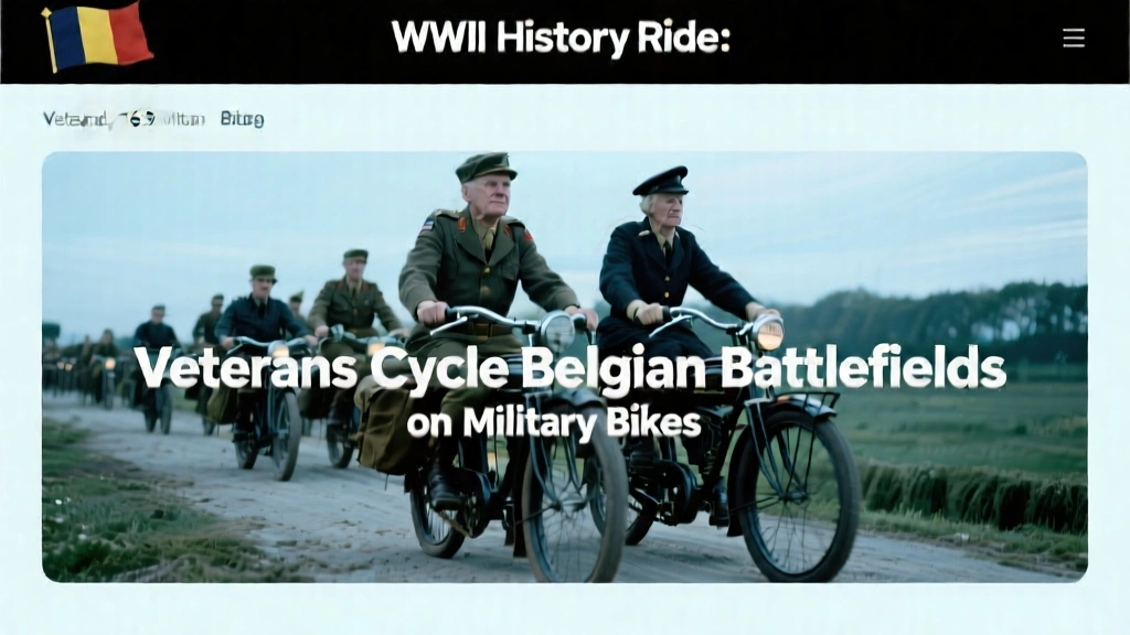 WWII History Ride: Veterans Cycle Belgian Battlefields on Military Bikes