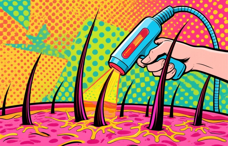 Visual representation of Laser Hair Removal