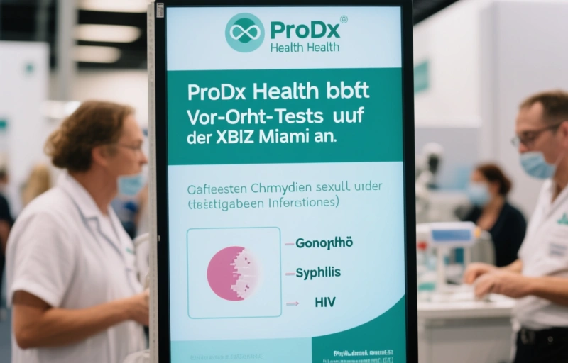 Visuelle Darstellung von ProDx Health bietet Vor-Ort-Tests auf der XBIZ Miami an