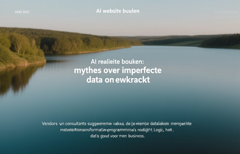 Visuele weergave van AI website bouwen