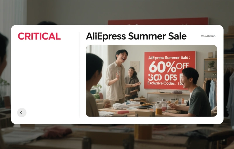 AliExpress Summer Sale: Up to 60% Off Exclusive Codes