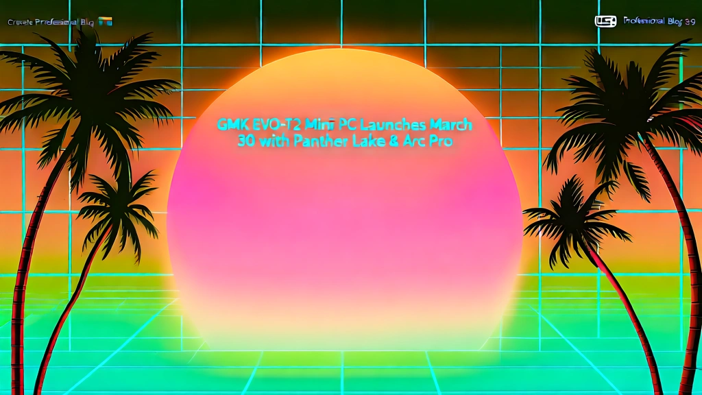 GMK EVO-T2 Mini PC Launches March 30 with Panther Lake & Arc Pro