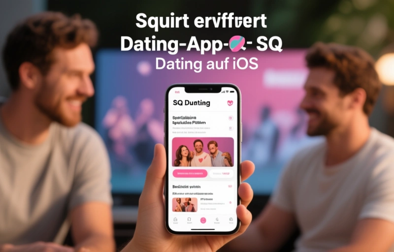 Visuelle Darstellung von Squirt erweitert Dating-App SQ Dating auf iOS