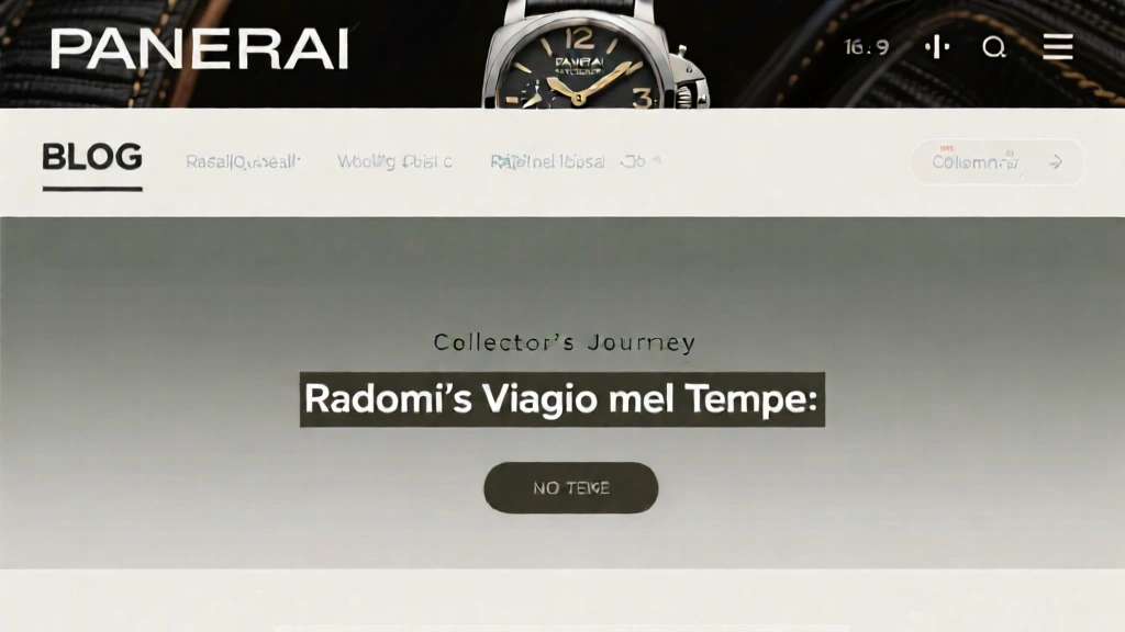 Panerai's Radiomir Viaggio nel Tempo: A Collector's Journey
