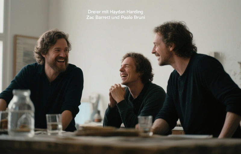 Dreier mit Hayden Harding, Zac Barrett und Paolo Bruni