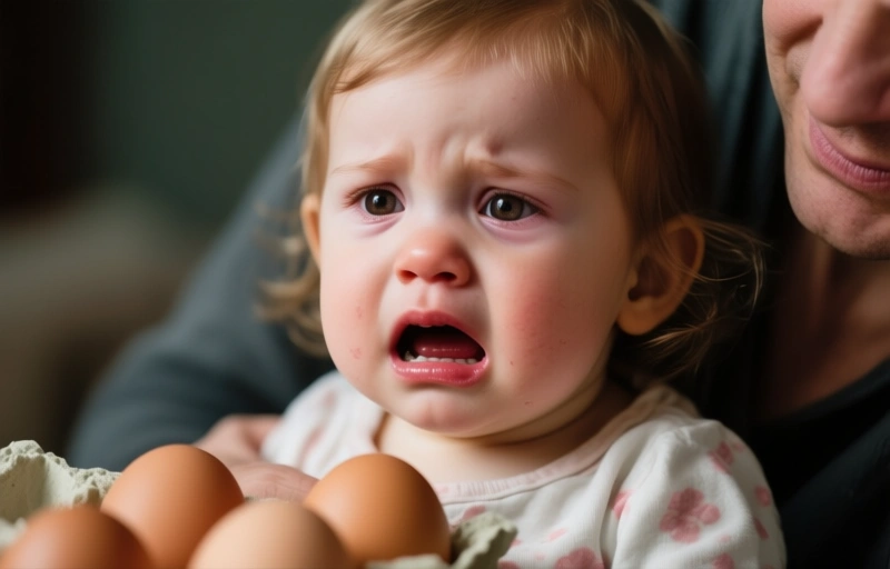 Visual representation of Toddler's Severe Egg Allergy