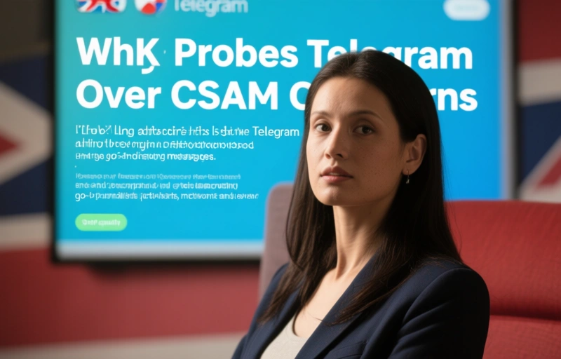 Visual representation of UK Probes Telegram Over CSAM Concerns