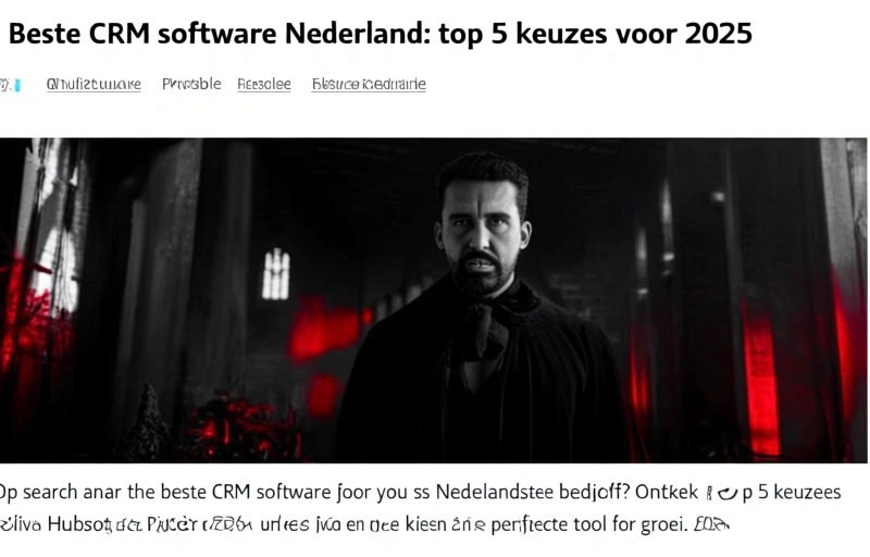 Beste CRM software Nederland: top 5 keuzes voor 2025