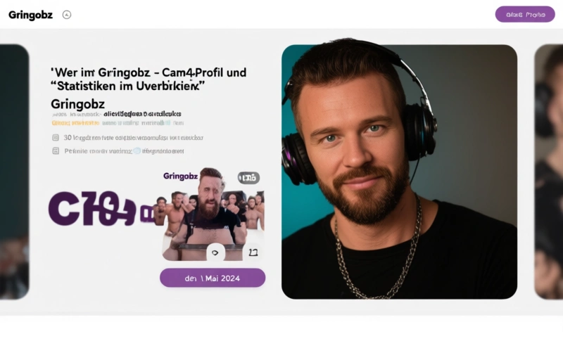 Visuelle Darstellung von Gringobz – Cam4-Profil und Statistiken im Überblick
