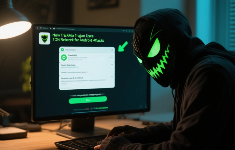 Visual representation of New TrickMo Trojan Uses TON Network for Android Attacks