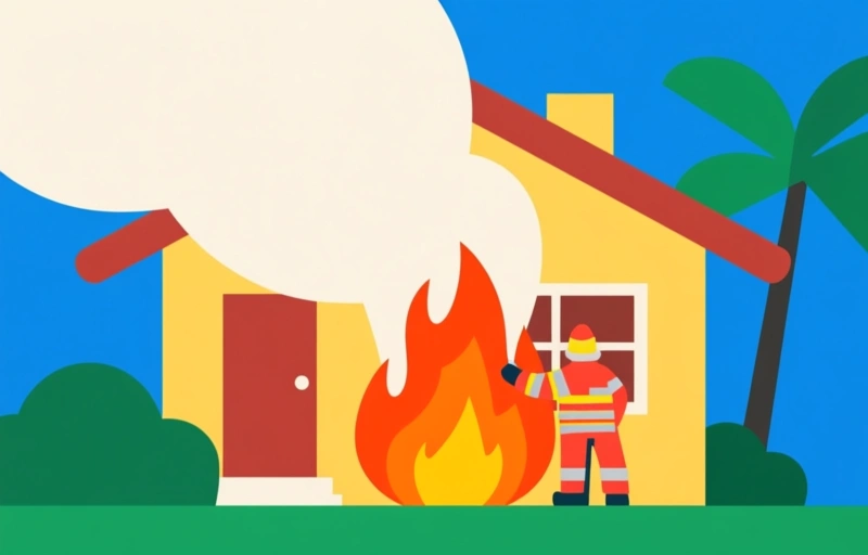 Brandweer blust huisbrand in Kailua: veiligheidslessen voor senioren