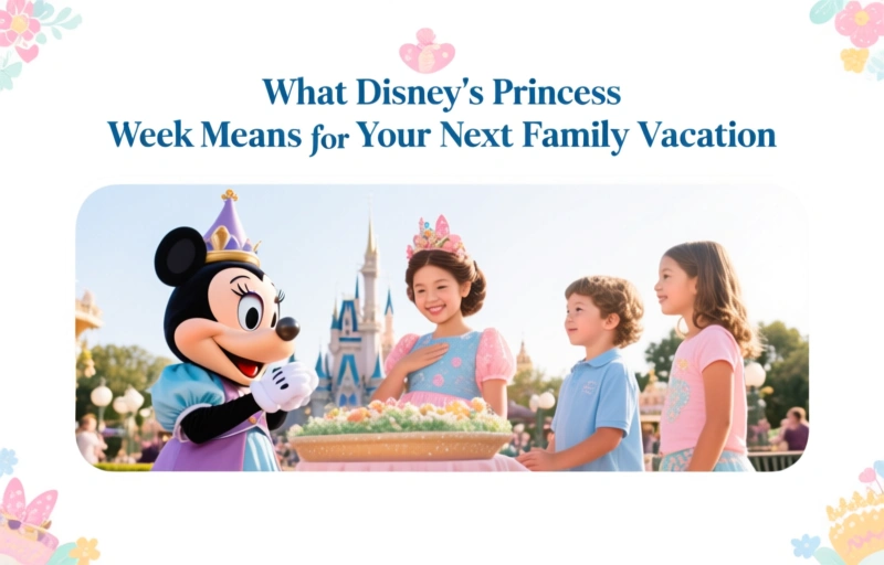 Visual representation of What Disney's Princess Week Means for Your Next Family Vacation