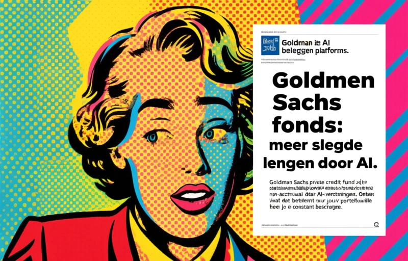 Goldman Sachs fonds: meer slechte leningen door AI