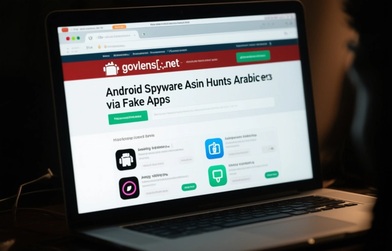 Visual representation of Android Spyware Asin Hunts Arabic Users via Fake Apps